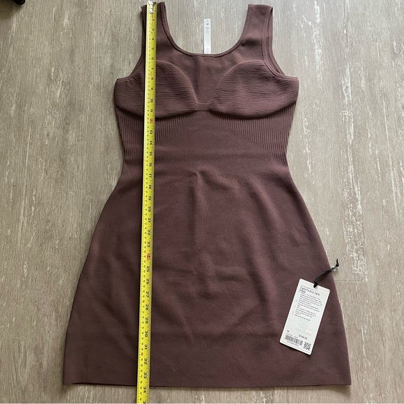 Lululemon Tight-Fit Knit Tank Dress in Java (rich brown) - Picture 9 of 10